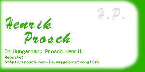 henrik prosch business card